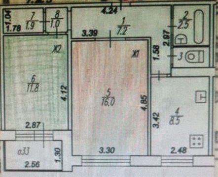 3-к квартира, 4/9 эт., 66м²