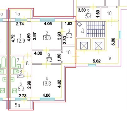 3-к квартира, 12/12 эт., 79м²