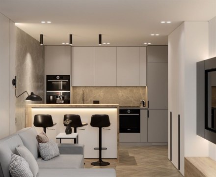 1-к квартира, 9/16 эт., 43м²