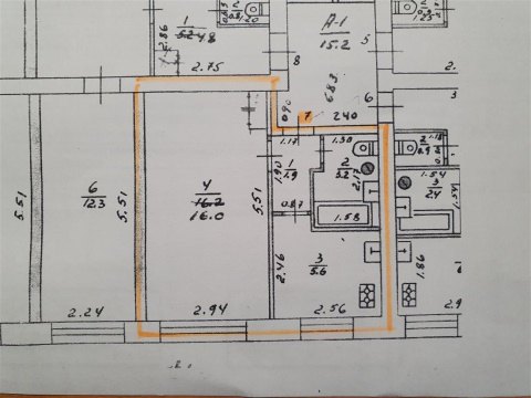 1-к квартира, 2/2 эт., 26м²