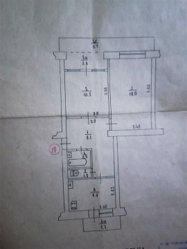 2-к квартира, 2/5 эт., 54м²
