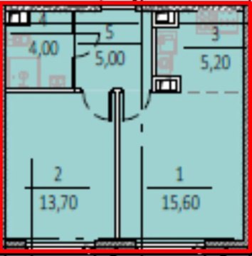 2-к квартира, 26/58 эт., 43м²