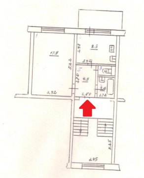 1-к квартира, 3/9 эт., 35м²