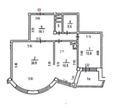 3-к квартира, 8/9 эт., 94м²