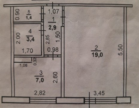 1-к квартира, 7/9 эт., 33м²