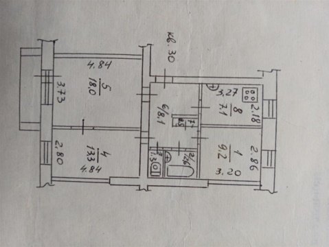 3-к квартира, 3/5 эт., 60м²