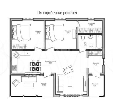 Дом 86м², участок 9,2 сот.