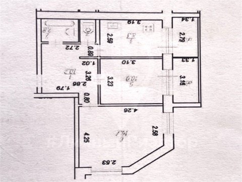 2-к квартира, 6/9 эт., 50м²