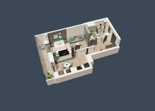 1-к квартира, 7/9 эт., 35м²