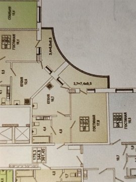 1-к квартира, 12/16 эт., 37м²