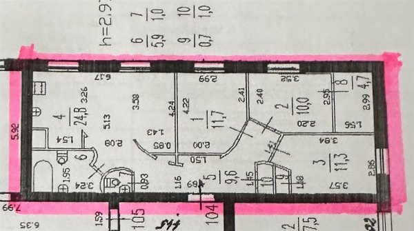 4-к квартира, 2/7 эт., 80м²