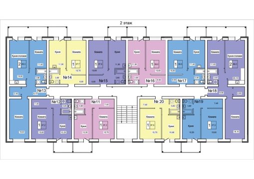 1-к квартира, 2/5 эт., 37м²