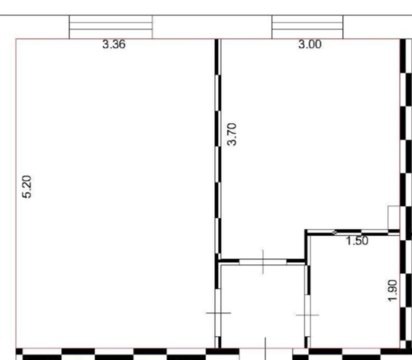 1-к квартира, 2/2 эт., 32м²