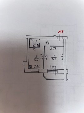 1-к квартира, 8/11 эт., 39м²