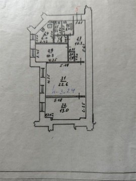 3-к квартира, 1/4 эт., 70м²
