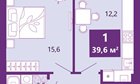 1-к квартира, 3/4 эт., 40м²